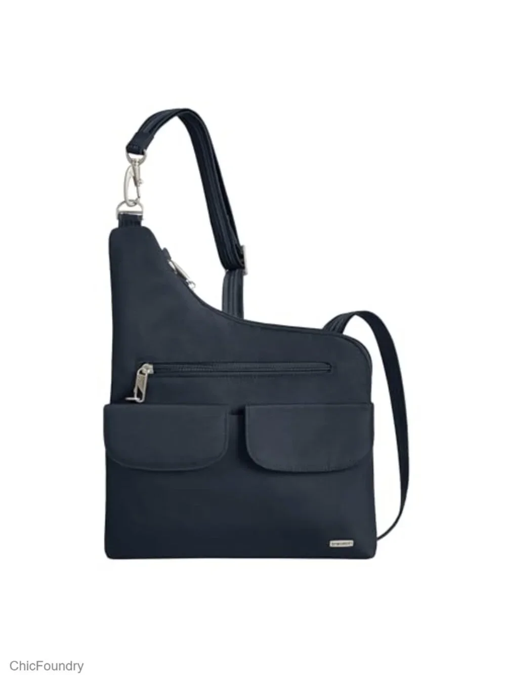 Anti-Theft Crossbody Bag with RFID Blocking, Locking Zippers